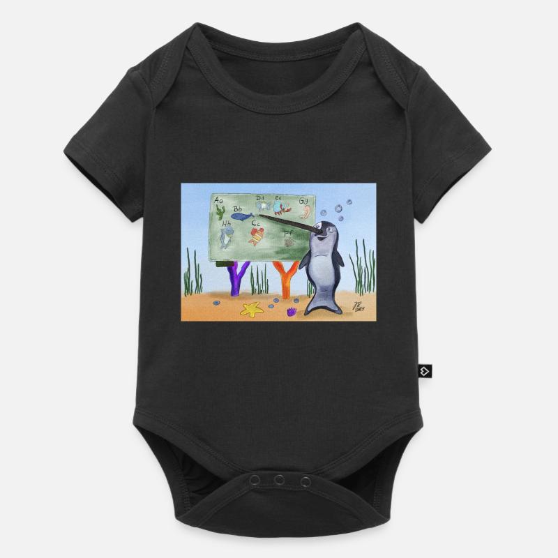 Enseignant Narval - Body à manches courtes Premium Bébé - noir