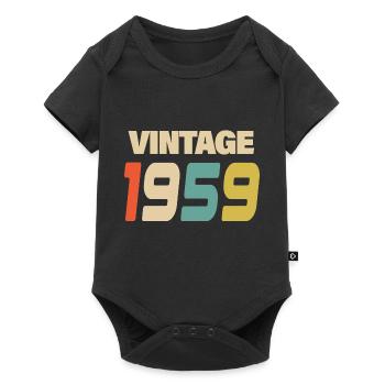 1959 Vintage Retro Classic 1959 - Baby Premium short-sleeve bodysuit - black - Front