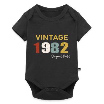 Original parts 1982 - 42 Years Anniversary Gift - Baby Premium short-sleeve bodysuit - black - Front
