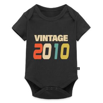 2010 Vintage Retro Classique 2010 - Body à manches courtes Premium Bébé - noir - Devant