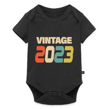 2023 Vintage Retro Klassiker 2023 - Baby Premium Kurzarmbody - Schwarz - Vorne