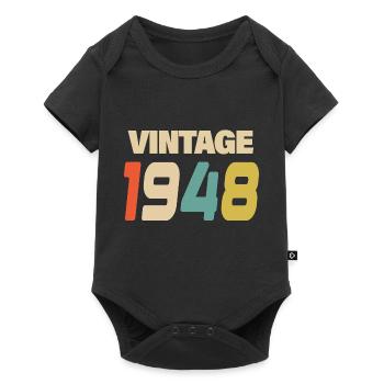 1948 Vintage Retro Classique 1948 - Body à manches courtes Premium Bébé - noir - Devant