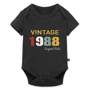 Original parts 1988 - 36 Years Anniversary Gift - Baby Premium short-sleeve bodysuit - black - Front