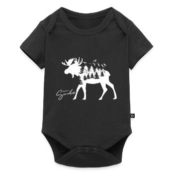 Suède Suède Viking Nordique Scandinavie Solstice d’été - Body à manches courtes Premium Bébé - noir - Devant
