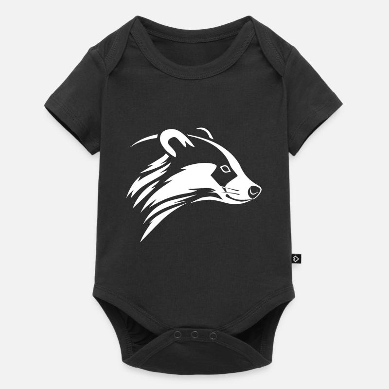 Dachs - Baby Premium Kurzarmbody - Schwarz
