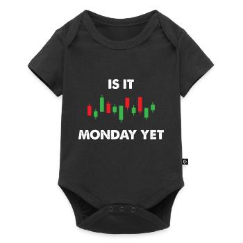 Is it Monday yet Stock Trading - Baby Premium short-sleeve bodysuit - black - Front