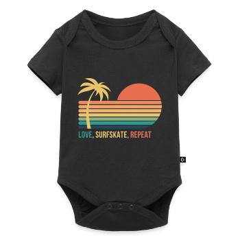 Love Surfskate Repeat - Body à manches courtes Premium Bébé - noir - Devant