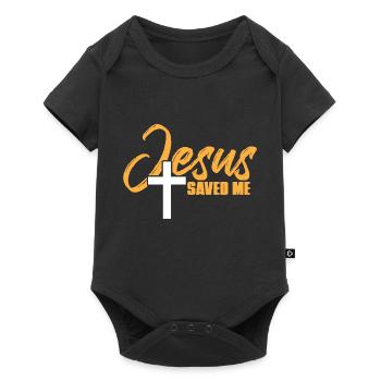 Citations de Jésus - Body à manches courtes Premium Bébé - noir - Devant