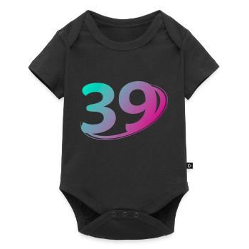 Numéro 39 multicolore - Body à manches courtes Premium Bébé - noir - Devant