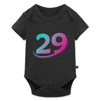 Numéro 29 multicolore - Body à manches courtes Premium Bébé - noir - Devant