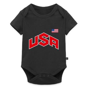 TEAM USA - Baby Premium short-sleeve bodysuit - black - Front