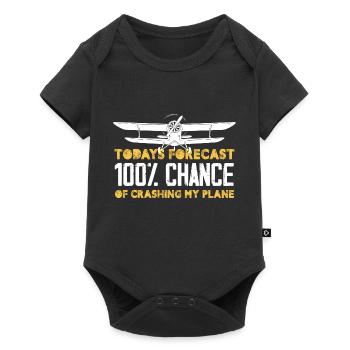 prévisions d’aujourd’hui 100 chances de crash Design - Body à manches courtes Premium Bébé - noir - Devant