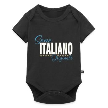 Italiener, Italienisch, Typisch - Baby Premium Kurzarmbody - Schwarz - Vorne