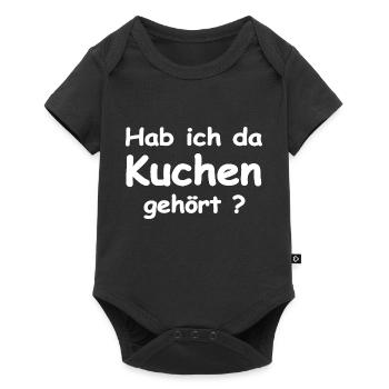 Kuchen - Baby Premium Kurzarmbody - Schwarz - Vorne