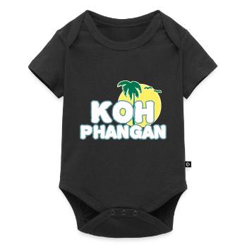 Île de la lune de Koh Phangan - Body à manches courtes Premium Bébé - noir - Devant