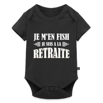 Je M'en Fish, Je suis A La Retraite - Body à manches courtes Premium Bébé - noir - Devant
