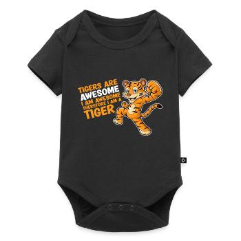 Tigers Are Awesome I'm Awesome Tiger Lover - Baby Premium short-sleeve bodysuit - black - Front