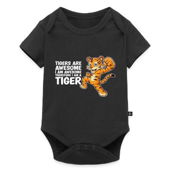 Tigers Are Awesome I'm Awesome Tiger Lover - Baby Premium short-sleeve bodysuit - black - Front
