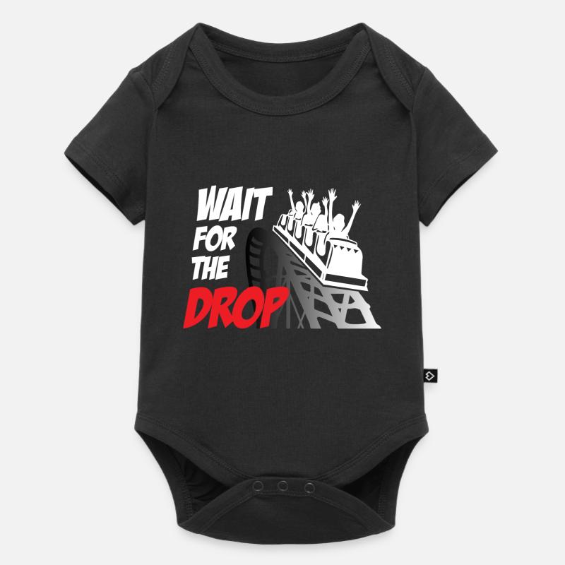 Wait For The Drop Roller Coaster - Baby Premium short-sleeve bodysuit - black