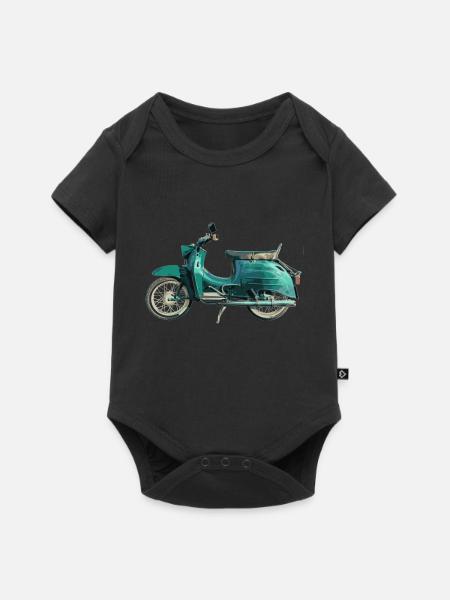 Simson Schwalbe KR51/1 - Baby Premium Kurzarmbody - Schwarz