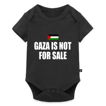 gaza is not for sale - Baby Premium short-sleeve bodysuit - black - Front