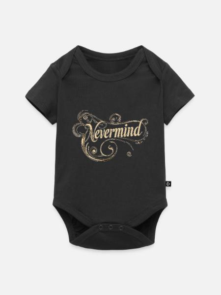 Macht nichts - Baby Premium Kurzarmbody - Schwarz