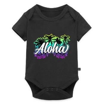 Aloha Holiday Hawaii Gift - Baby Premium short-sleeve bodysuit - black - Front