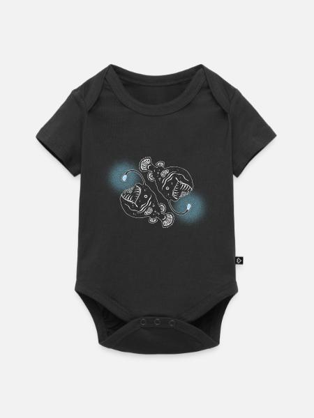 Anglerfische - Baby Premium Kurzarmbody - Schwarz