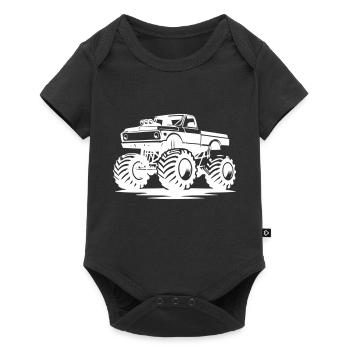 camion - Body à manches courtes Premium Bébé - noir - Devant