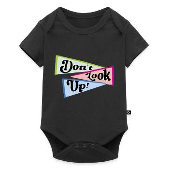 Don't look up - Baby Premium short-sleeve bodysuit - black - Front