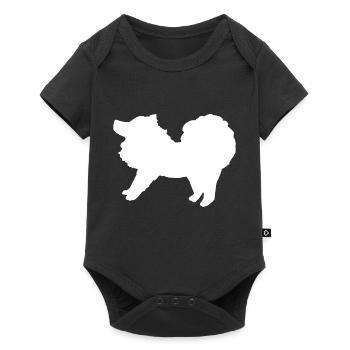 Spitz weiß - Baby Premium Kurzarmbody - Schwarz - Vorne