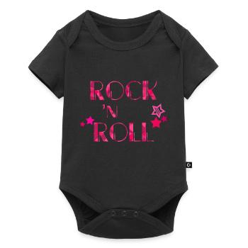 ROCK 'N ROLL - Baby Premium short-sleeve bodysuit - black - Front