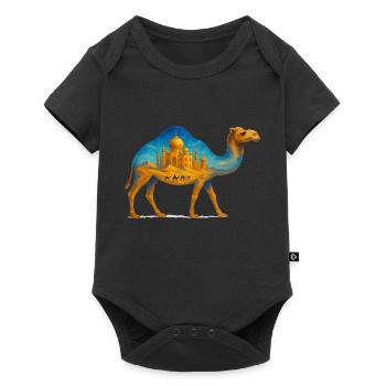 Camel Desert Palace - Baby Premium short-sleeve bodysuit - black - Front