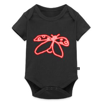 Coccinelle néon - Body à manches courtes Premium Bébé - noir - Devant
