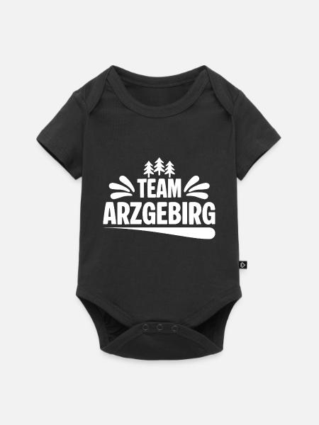 Team Erzgebirge - Baby Premium Kurzarmbody - Schwarz
