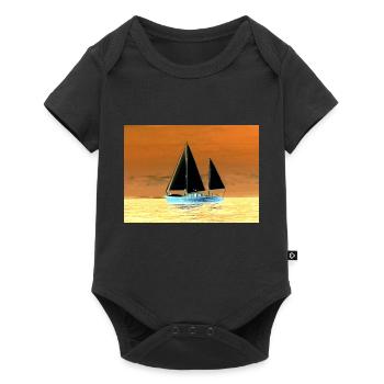 Ho boat - Baby Premium short-sleeve bodysuit - black - Front