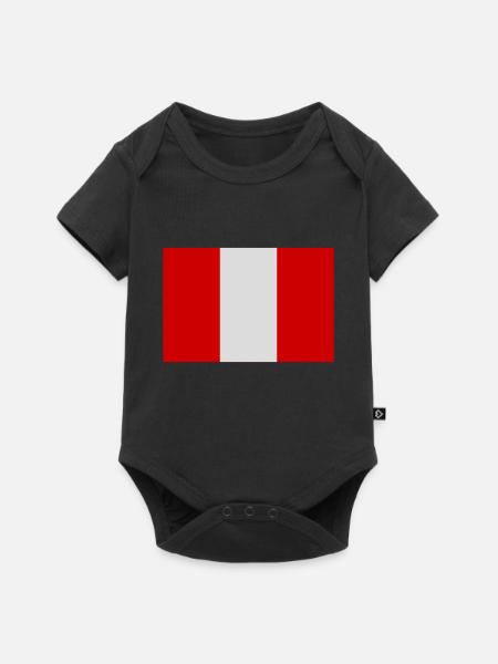 Pérou - Body à manches courtes Premium Bébé - noir