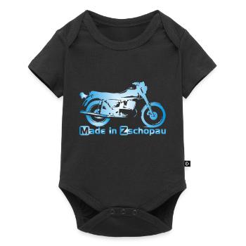 MZ ETZ250 Made in Zschopa - Baby Premium Kurzarmbody - Schwarz - Vorne