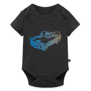  601 Kombi Trabi - Baby Premium Kurzarmbody - Schwarz - Vorne