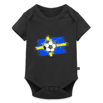 Football Suède 02 - Body à manches courtes Premium Bébé - noir - Devant