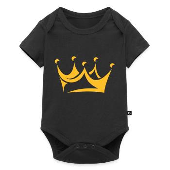 Krone - Baby Premium Kurzarmbody - Schwarz - Vorne