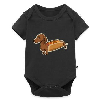 Hot-Dog Dog - Body à manches courtes Premium Bébé - noir - Devant