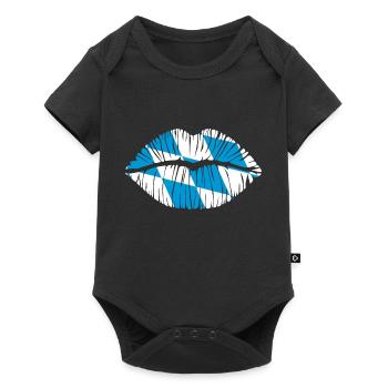 Kuss Bayern - Baby Premium Kurzarmbody - Schwarz - Vorne