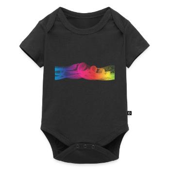 Bunte Farben - Baby Premium Kurzarmbody - Schwarz - Vorne