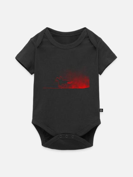 Reiter - Baby Premium Kurzarmbody - Schwarz
