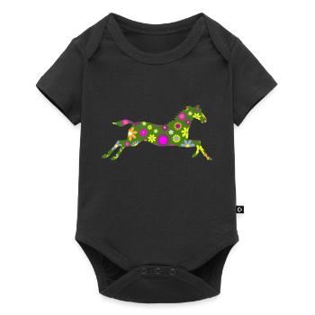 Cheval - Body à manches courtes Premium Bébé - noir - Devant