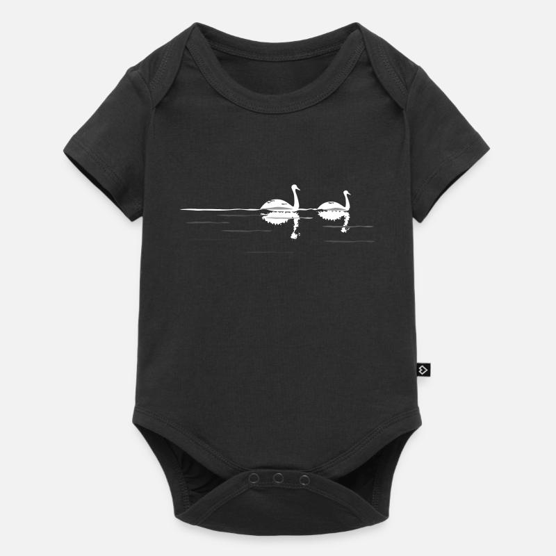 Swan nuit - Body à manches courtes Premium Bébé - noir