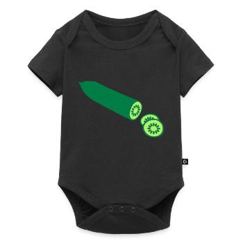 Cucumber - Baby Premium short-sleeve bodysuit - black - Front