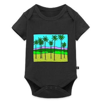 strauecher buesche shrubbery garten garden plants1 - Baby Premium Kurzarmbody - Schwarz - Vorne