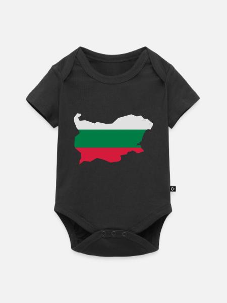 Bulgarien - Baby Premium Kurzarmbody - Schwarz